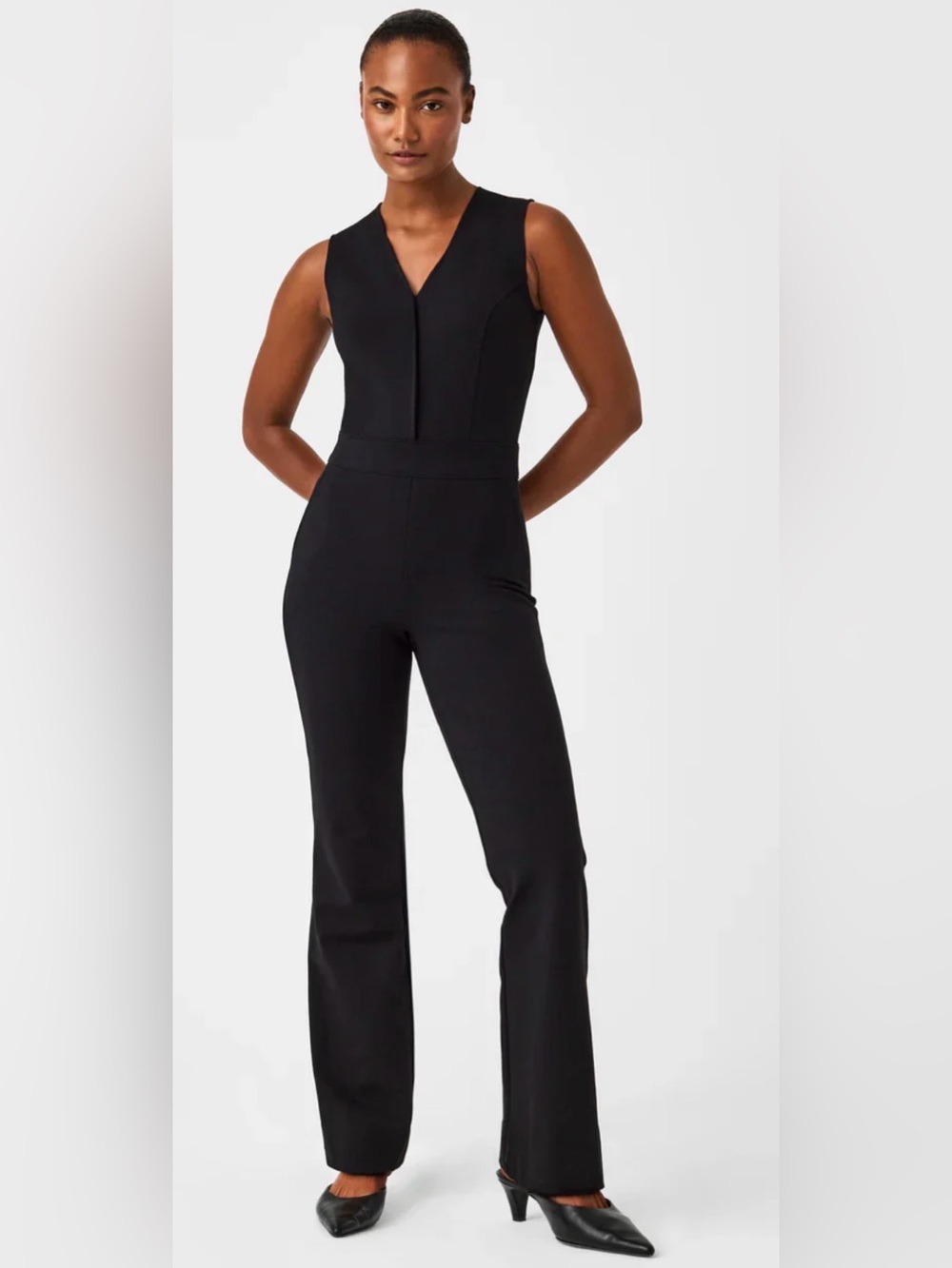 SPANX The Perfect Sleeveless Jumpsuit Size LP Petite NWT